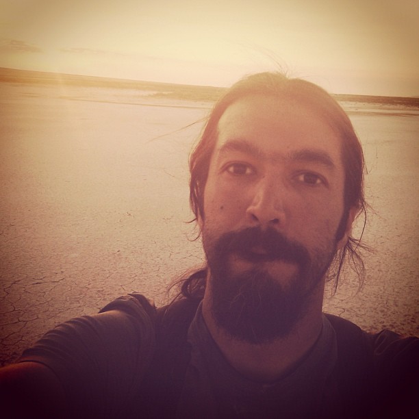 Tuz Gölü'nde güneş batıyor. 50.km