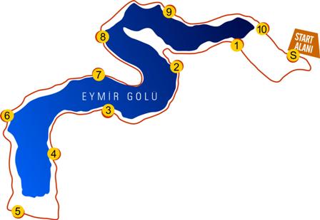Eymir yarı maratonu parkuru Eymir yarı maratonu parkuru