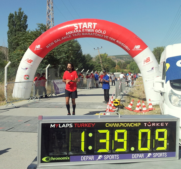 Eymir Yarı Maratonu 1:39 bitişi