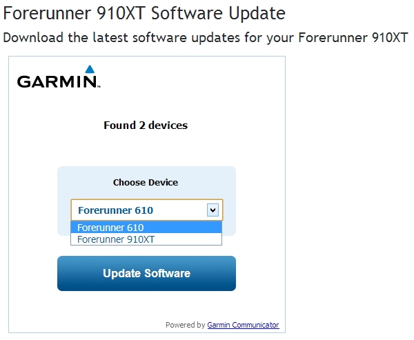Garmin update
