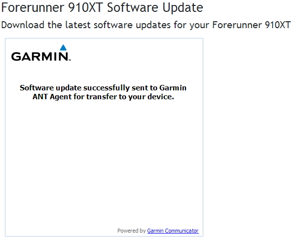 Garmin update