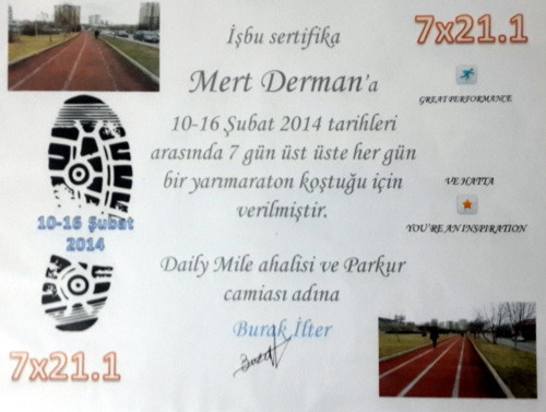Dalgasına sertifika...