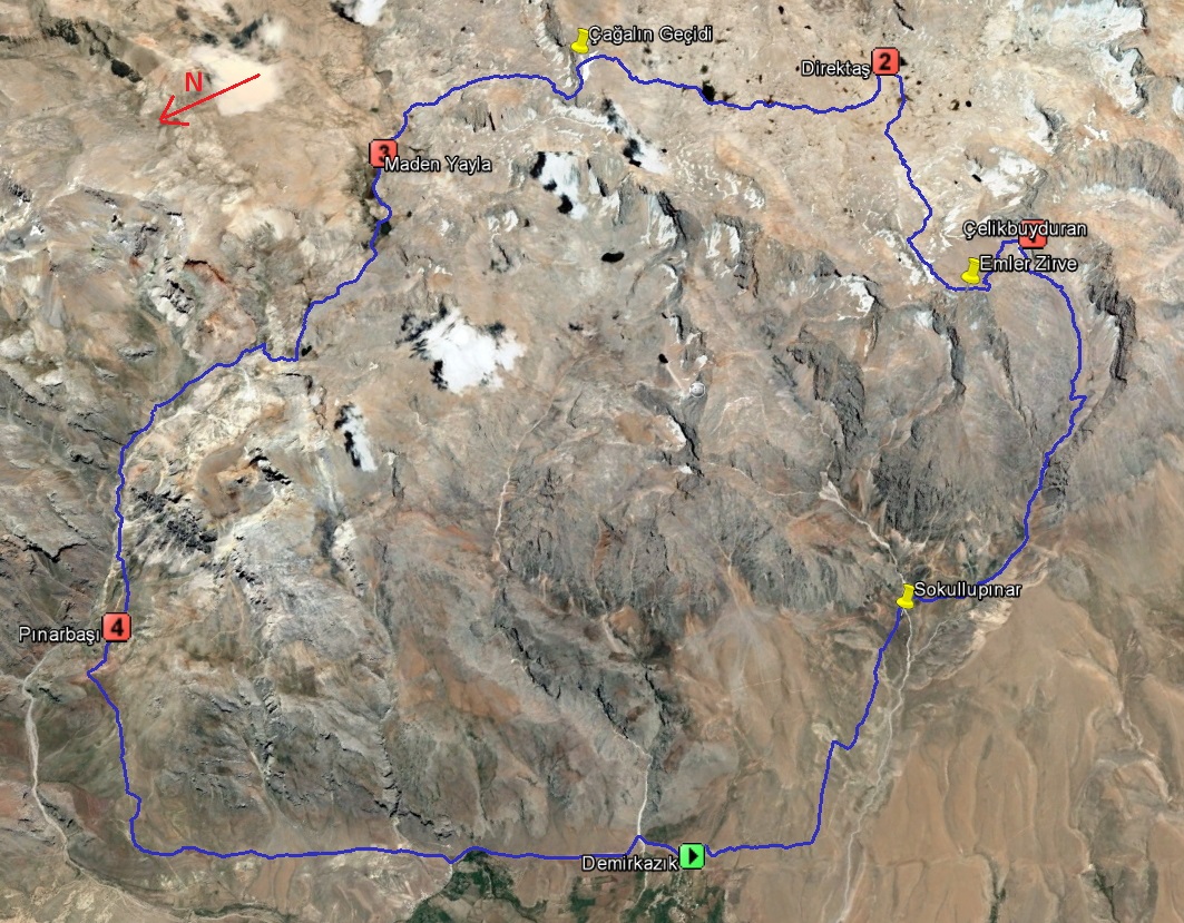 Aladağlar Sky Trail yarış rotası