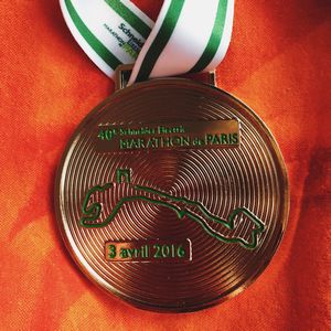 Paris maratonu madalya